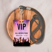 Aangepaste VIP All Access Pass Concert Event Badge