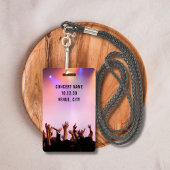 Aangepaste VIP All Access Pass Concert Event Badge