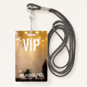 Aangepaste VIP All Access Pass Concert Event Badge (Voorkant met draagriem)