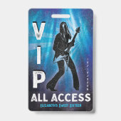 Aangepaste VIP All Access Sweet Sixteen Badge (Achterkant)