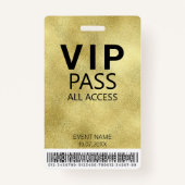 Aangepaste VIP Alle toegangsbeurzen voor streepjes Badge (Voorkant)