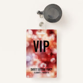 Aangepaste VIP Alle toegangspasjes Sweet Sixteen Badge (Voorkant met intrekbare)