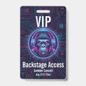 Aangepaste VIP-backstage-toegangsbadge voor concer Badge (Achterkant)
