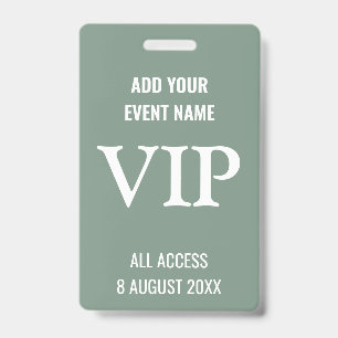 Aangepaste VIP-badges voor evenementen Backstage M Badge
