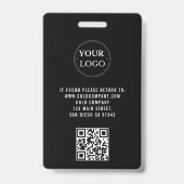 Aangepaste VIP-bedrijfslogo QR-code concert Badge (Achterkant)
