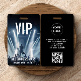 Aangepaste VIP-bedrijfslogo QR-code concert Badge