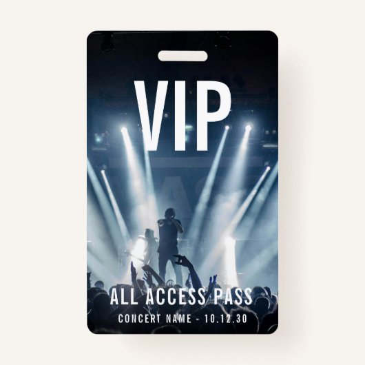 Aangepaste VIP Company Logo QR Code Concert Badge (Voorkant)