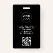 Aangepaste VIP Company Logo QR Code Concert Badge (Achterkant)