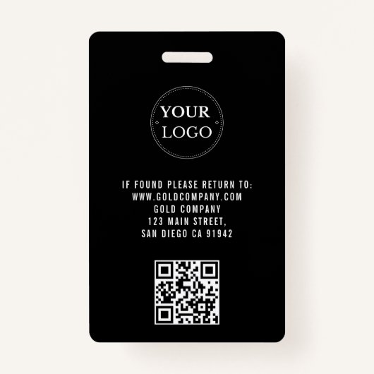 Aangepaste VIP Company Logo QR Code Concert Badge (Achterkant)