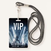 Aangepaste VIP Company Logo QR Code Concert Badge (Voorkant met draagriem)