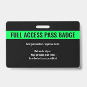 Aangepaste VIP Gast Minimalistische E-Sport Evenem Badge (Achterkant)