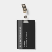 Aangepaste VIP Gold All Access Concert Badge (Achterkant met clip)