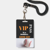 Aangepaste VIP-honkbalwedstrijd All Access-pas VIP Badge (Voorzijde met lanyard)