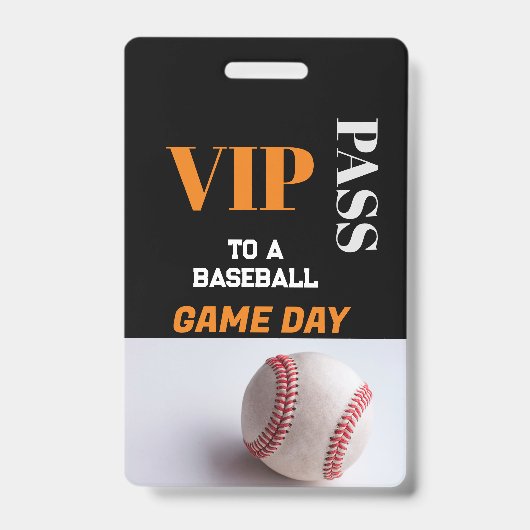Aangepaste VIP-honkbalwedstrijd All Access-pas VIP Badge (Voorzijde)