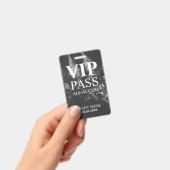 Aangepaste VIP QR Code Event Black en White Badge (Handheld)