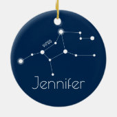 Aangepaste Virgo Constellation Ornament (Achterkant)