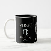 Aangepaste Virgo Zodiac Mok met Naam & Eigenschapp (Links)
