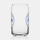 Aangepaste vis en Tackle Shop Blauwe Visser Blikvorm Glas (Links)