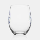 Aangepaste vis en Tackle Shop Blauwe Visser Wijnglas Zonder Voet (Links)