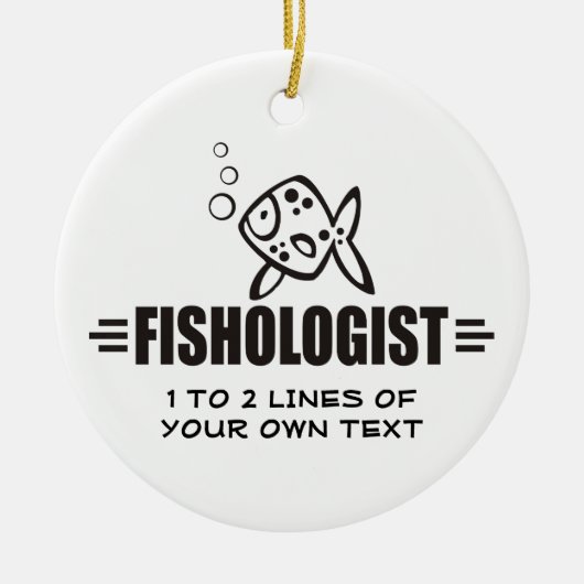 Aangepaste vis keramisch ornament (Voorkant)