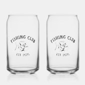 Aangepaste Visclub Blikvorm Glas (Voorkant)