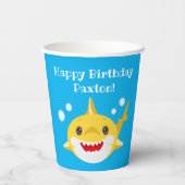 Aangepaste visdag voor haaien papieren bekers (Achterkant)