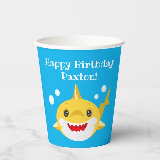 Aangepaste visdag voor haaien papieren bekers (Voorkant)