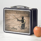 Aangepaste Visdoos Vis Cadeau Fly Fishing Box (In situ)