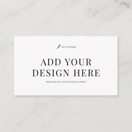 Aangepaste Visitekaartje afdrukken Upload uw ontwe (Voorkant)