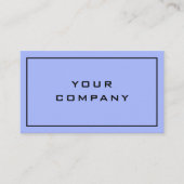 Aangepaste Visitekaartje blauwe kleur - gepersonal (Voorkant)