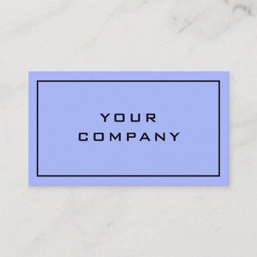 Aangepaste Visitekaartje blauwe kleur - gepersonal (Voorkant)