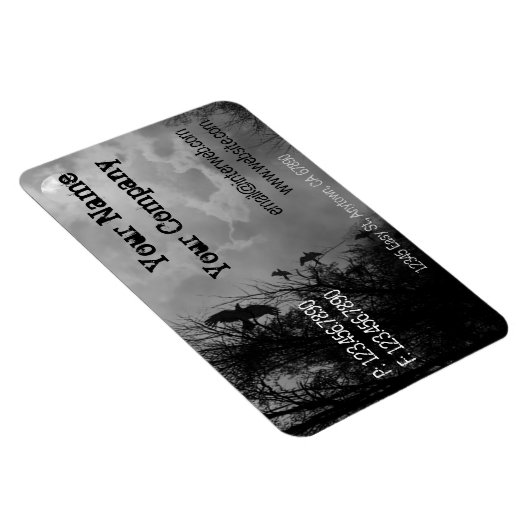 Aangepaste Visitekaartje Style Haunted Road Magnet Magneet (Rechterzijde)