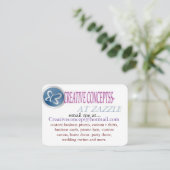 AANGEPASTE VISITEKAARTJES (Staand voorkant)