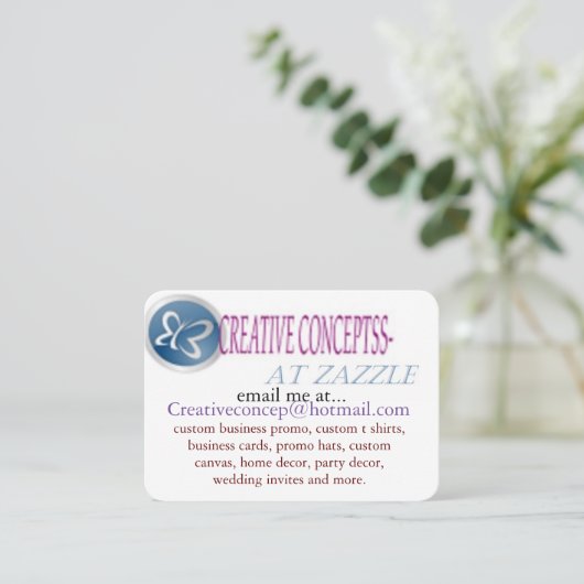 AANGEPASTE VISITEKAARTJES (Staand voorkant)