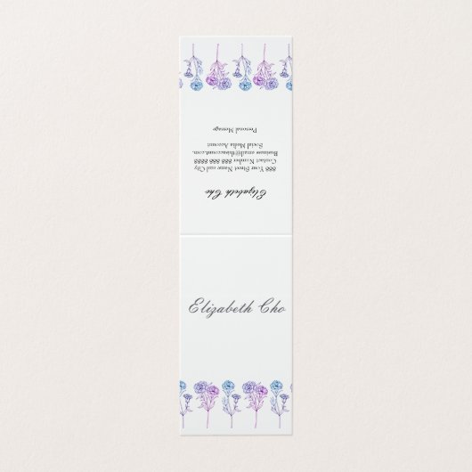 Aangepaste Visitekaartjes (Buitenkant ongevouwen)