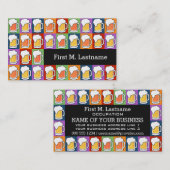 Aangepaste visitekaartjes BEER Pop Art (Voorkant / Achterkant)