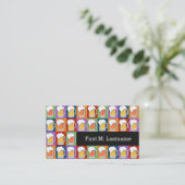 Aangepaste visitekaartjes BEER Pop Art (Staand voorkant)