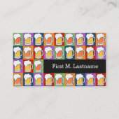 Aangepaste visitekaartjes BEER Pop Art (Voorkant)