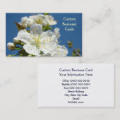 Aangepaste Visitekaartjes Cherry Blossom Blue Sky (Voorkant / Achterkant)