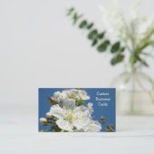 Aangepaste Visitekaartjes Cherry Blossom Blue Sky (Staand voorkant)