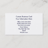 Aangepaste Visitekaartjes Cherry Blossom Blue Sky (Achterkant)