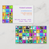 Aangepaste Visitekaartjes Deco Glass Tile Digital (Voorkant / Achterkant)