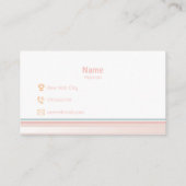 Aangepaste Visitekaartjes eenvoudig  (Achterkant)