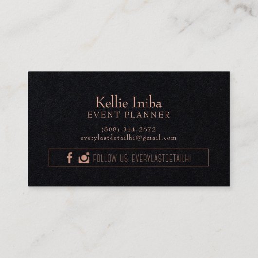 Aangepaste Visitekaartjes: Elk laatste detail Visitekaartje (Achterkant)