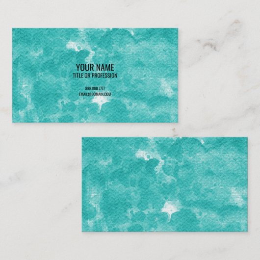 Aangepaste Visitekaartjes, Groen Marmer Gepersonal Visitekaartje (Voorkant / Achterkant)