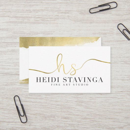 Aangepaste Visitekaartjes: Heidi Stavinga Visitekaartje (Voorkant / Achterkant in situ)