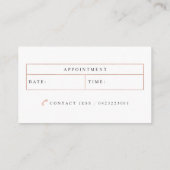 Aangepaste Visitekaartjes: JK Hair Design Visitekaartje (Achterkant)