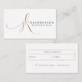 Aangepaste Visitekaartjes: JK Hair Design Visitekaartje (Voorkant / Achterkant)