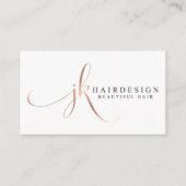 Aangepaste Visitekaartjes: JK Hair Design Visitekaartje (Voorkant)