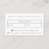 Aangepaste Visitekaartjes: Lindsey H Afsprakenkaartje (Achterkant)